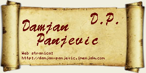 Damjan Panjević vizit kartica